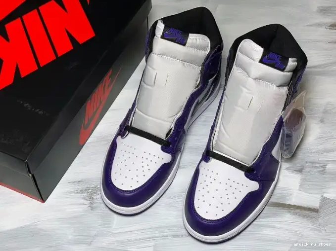 Cheap 1 Jordan Court Purple 555088-500 Air High OG 0607